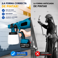 Pintado-Pro™ | Pulverizador de Pintura Eléctrico Inalámbrico