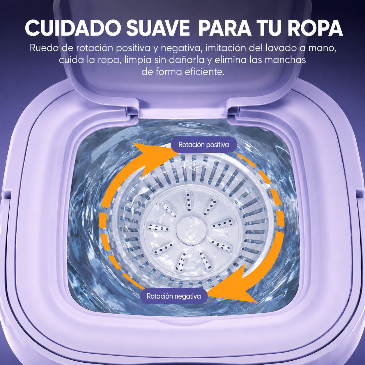 Lavadora Portátil 9L Para Espacios Pequeños