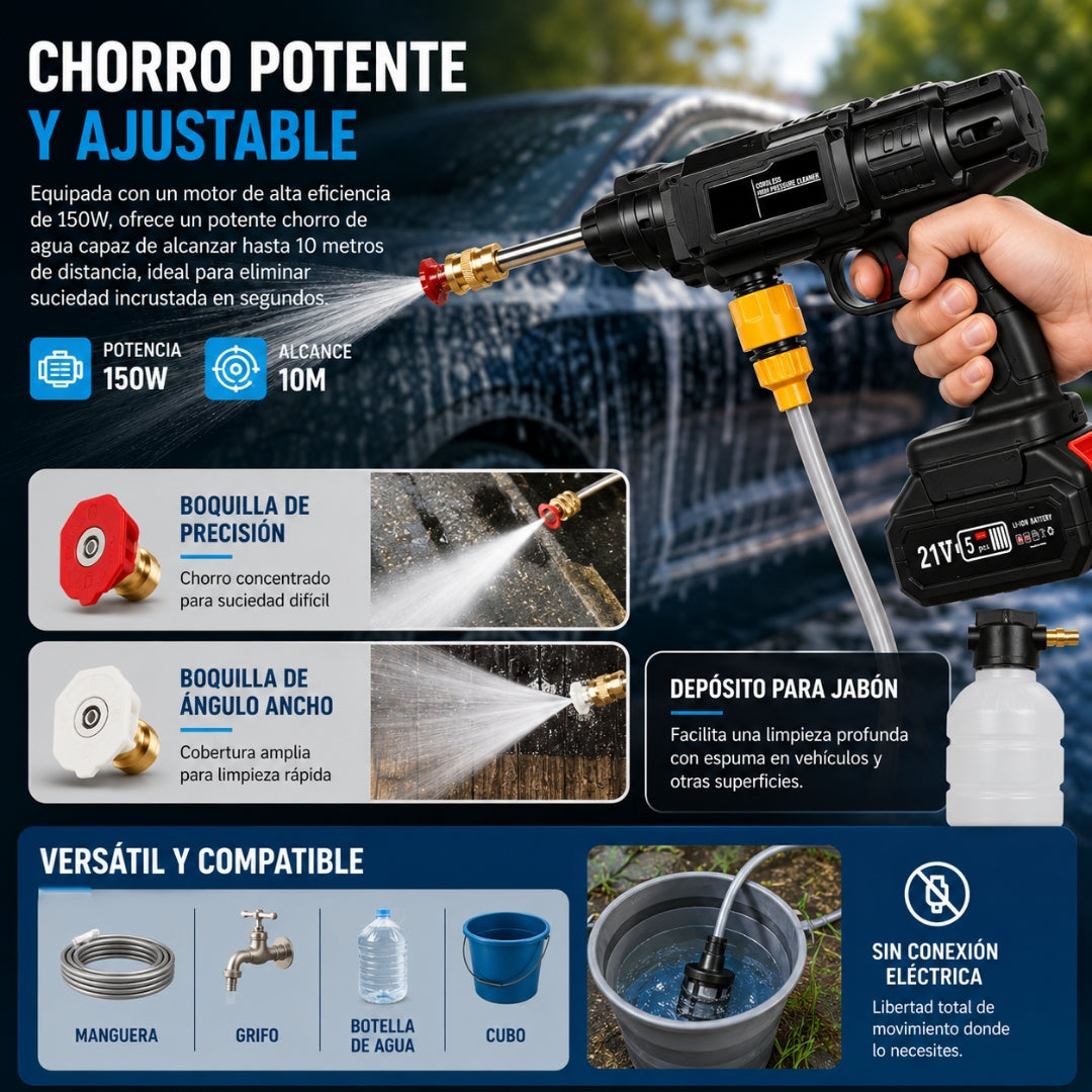 Limpieza potente sin cables ni complicaciones